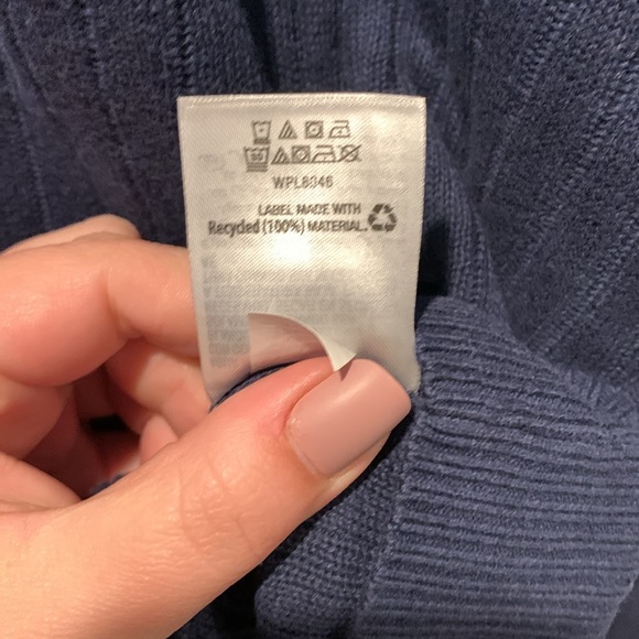 Alfani XXL Full Zip Knit Sweater in Blue - Picture 8 of 8